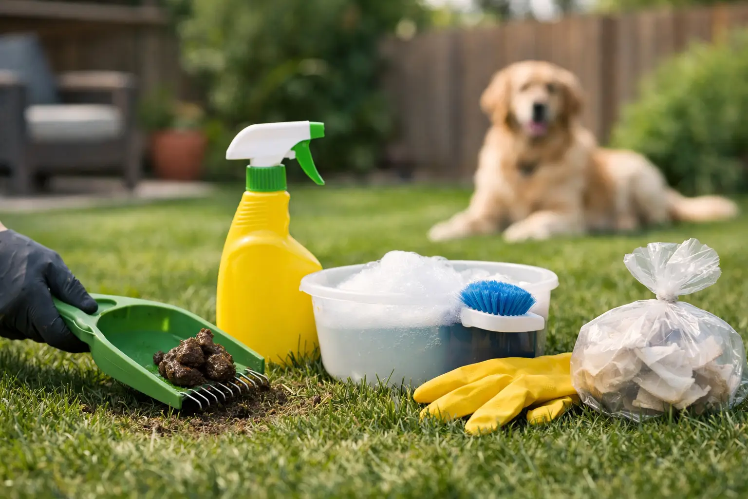 How to Sanitize Yard After Dog Poop Safely
