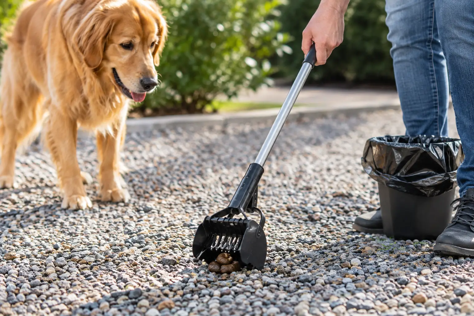 How to Remove Dog Waste From Gravel Without a Mess
