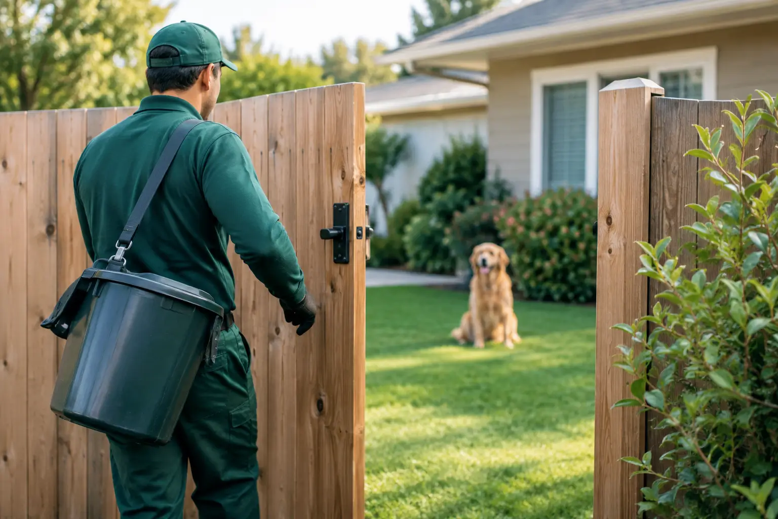 Secure Yard Access for Dog Waste Service